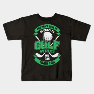 Funny Golfing Team Golf Player Gift Kids T-Shirt